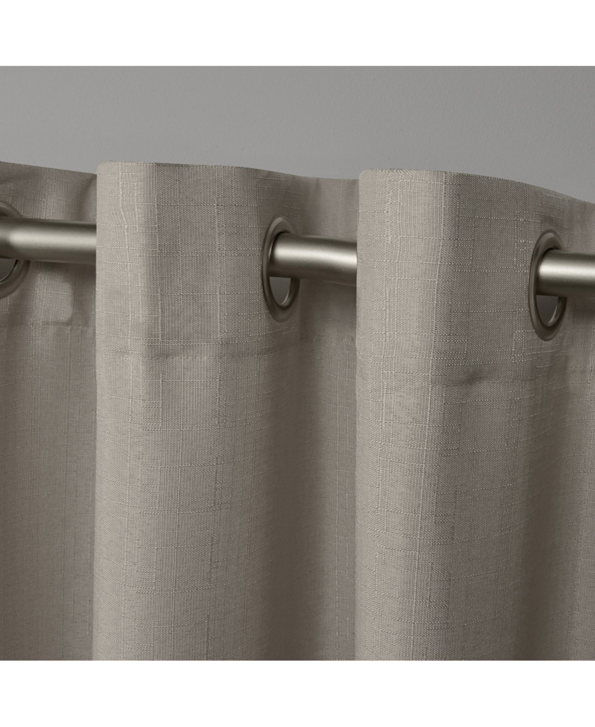 Exclusive Home Loha Linen Grommet Top Window Curtain Panel Pair