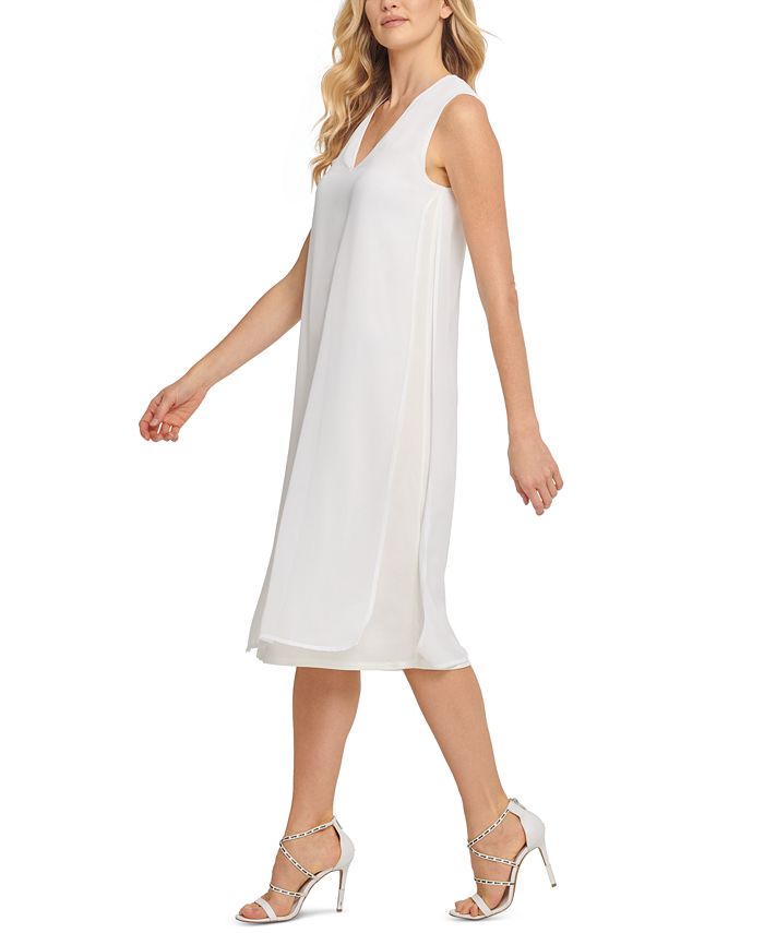 DKNY Cotton MixedMedia Dress Macy's