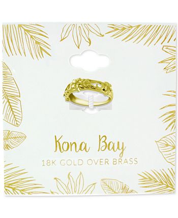 Kona Bay - Decorative Floral Band in Gold-Plate