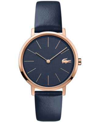 lacoste leather strap watch