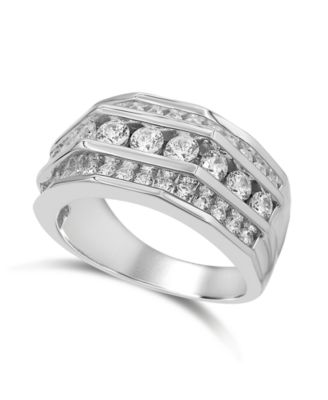 Macy's - Men's Diamond  (2 ct. t.w.) Ring in 10K White Gold