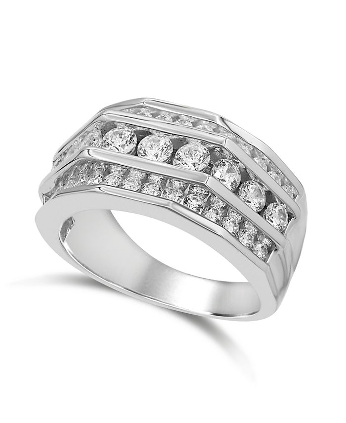 Macy's - Men's Diamond  (2 ct. t.w.) Ring in 10K White Gold