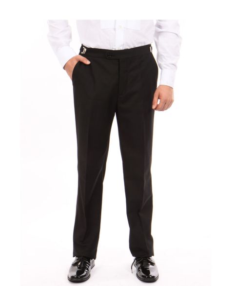 Мужские брюки Bryan Michaels Skinny Modern Fit Tuxedo Dress Pants, цвет: Чёрный