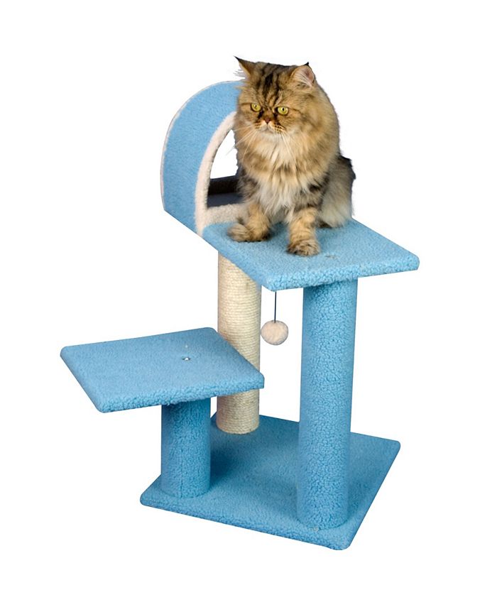 Armarkat 29" Real Wood Cat Tree With Scratcher and Tunnel for Squeeze, Snoozing & Hiding Macy's