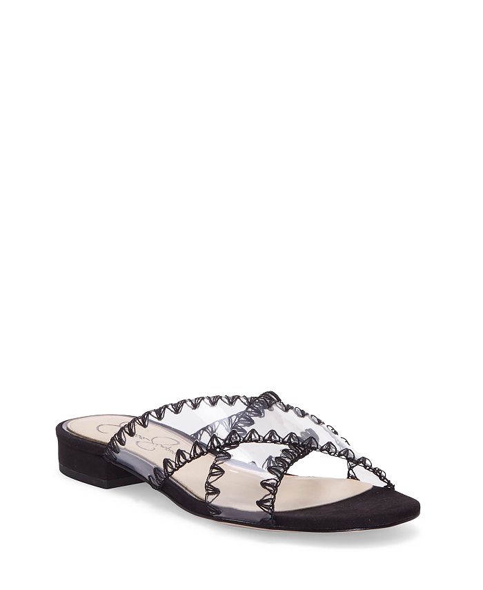 Jessica simpson clear studded sandals best sale