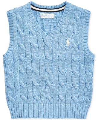 ralph lauren baby cable knit sweater