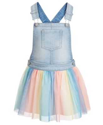 rainbow overall dress