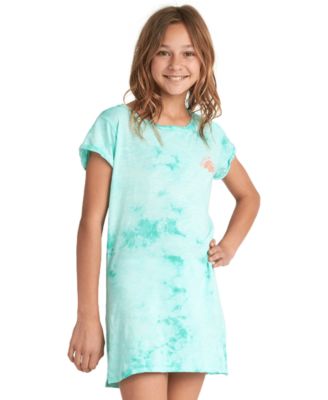 girls green tshirt dress