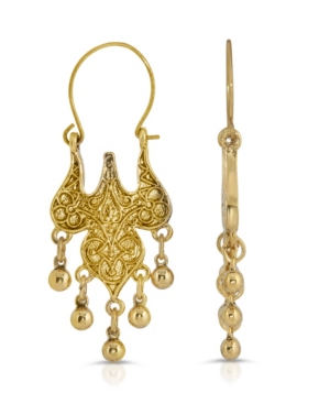 image of 2028 Islamic Wire Hoop Drop Earrings