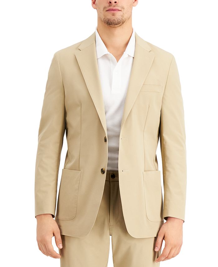 Hilfiger THTECH Men's Stretch Khaki Suit Jacket - Macy's