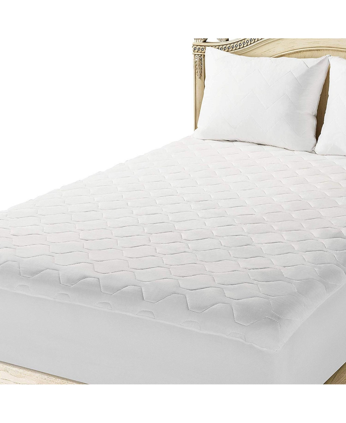 The Grand Soft and Comfortable Mattress Pad with Thick and Ordorless Filling - Xl Size - 152 Thread Count - Durable and Strong Quality Polyester