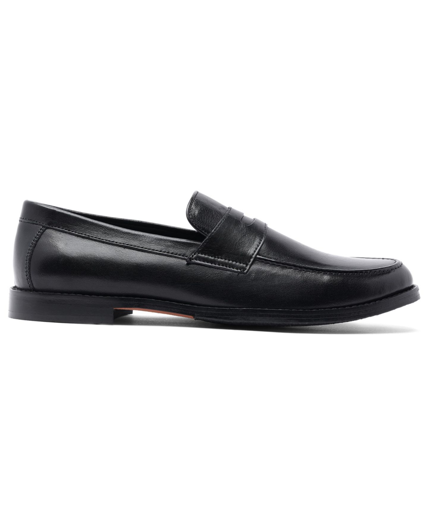Мужские туфли Anthony Veer Sherman Penny Loafer Slip-On Leather, цвет: Чёрный — фото 2