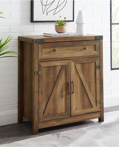 Walker Edison 30" Farmhouse Barn Door Accent Cabinet ...