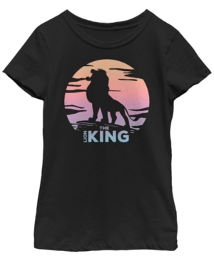 Big Girls Lion King Classic Sunset Short Sleeve T-shirt