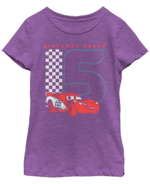 Big Girls Cars-Cars 2 Birthday Racer Short Sleeve T-shirt