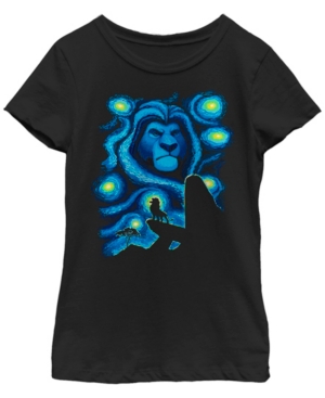 Big Girls Lion King Starry Pridelands Short Sleeve T-shirt