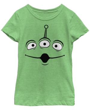 Big Girls Toy Story 1-3 Alien Face Short Sleeve T-shirt