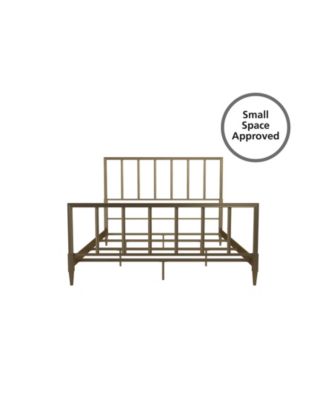 CosmoLiving By Cosmopolitan Blair Brass Metal Bed, Full