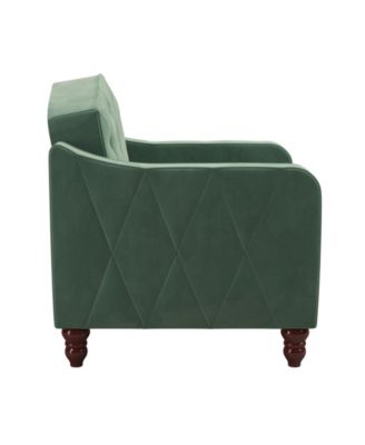 Novogratz Collection Vintage-Like Tufted Armchair - Macy's