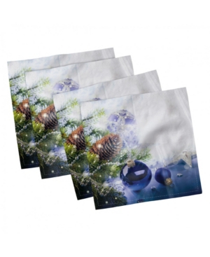 Ambesonne Christmas Set of 4 Napkins 12