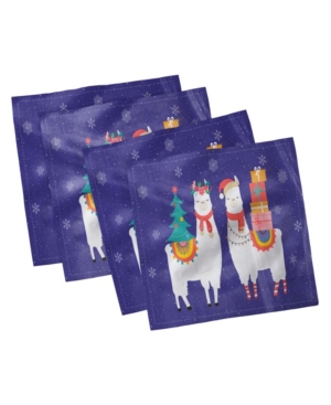 Ambesonne Christmas Set of 4 Napkins 12