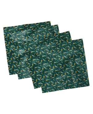 Ambesonne Floral Set of 4 Napkins 12