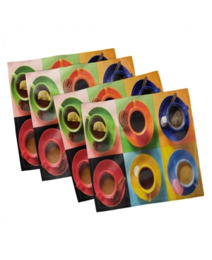 Ambesonne Coffee Set of 4 Napkins 12