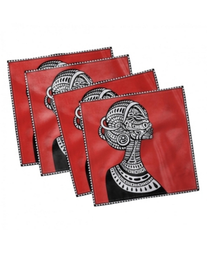 Ambesonne African Set of 4 Napkins 12