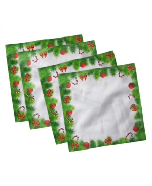 Ambesonne Christmas Set of 4 Napkins 12