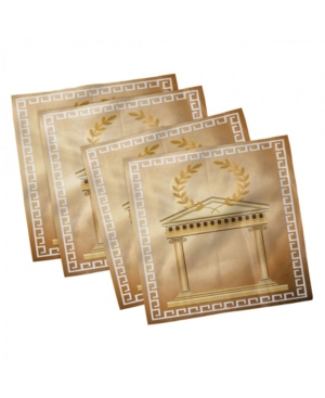 Ambesonne Retro Set of 4 Napkins 12
