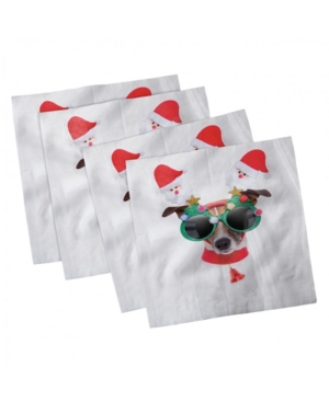 Ambesonne Christmas Set of 4 Napkins 12