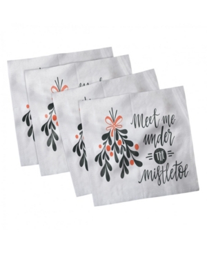 Ambesonne Saying Set of 4 Napkins 12