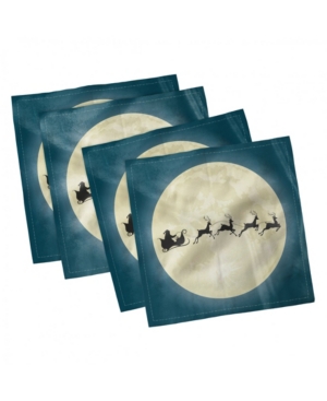 Ambesonne Christmas Set of 4 Napkins 12