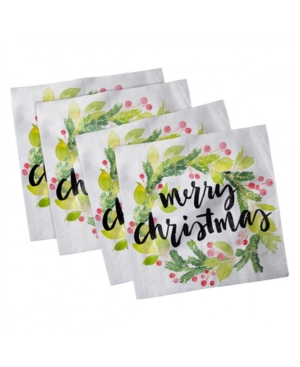 Ambesonne Christmas Set of 4 Napkins 18
