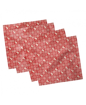 Ambesonne Nordic Set of 4 Napkins 18