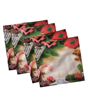 Ambesonne Christmas Set of 4 Napkins 18