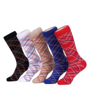 Mio Marino Men's Groovy Designer Dress Socks Pack of 5