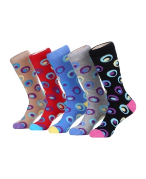 Mio Marino Men's Groovy Designer Dress Socks Pack of 5