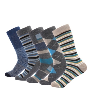 Mio Marino Men's Groovy Designer Dress Socks Pack of 5