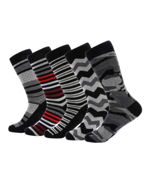 Mio Marino Men's Groovy Designer Dress Socks Pack of 5
