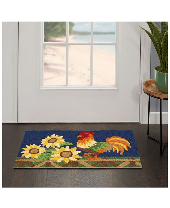 Nourison Hand Hooked Rooster 18"x 30" Accent Rug & Reviews ... (591 x 723 Pixel)