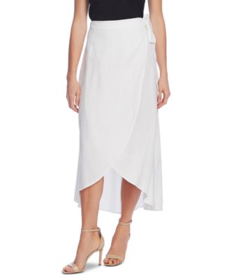 Vince Camuto - Linen Faux-Wrap Skirt
