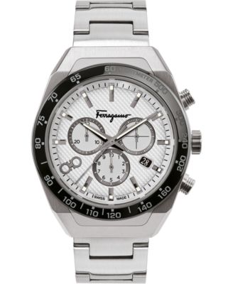 Ferragamo - Men's Swiss SLX Chronograph Stainless Steel Bracelet Watch 43mm