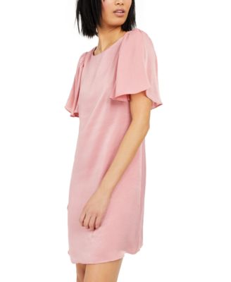 Satin Shift Dress With Sleeves Discount, 54% OFF | empow-her.com