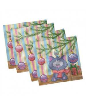 Ambesonne Christmas Set of 4 Napkins 18