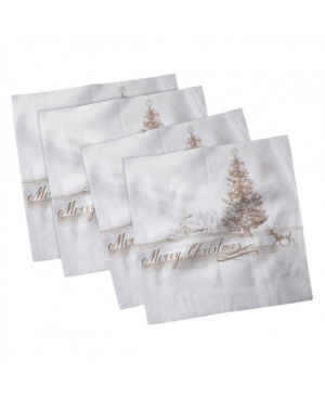 Ambesonne Christmas Set of 4 Napkins 18