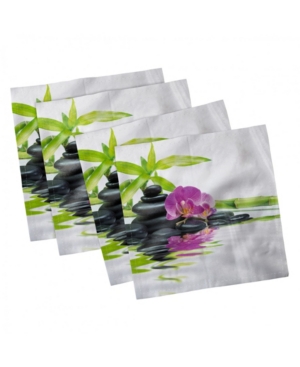 Ambesonne Spa Set of 4 Napkins 18