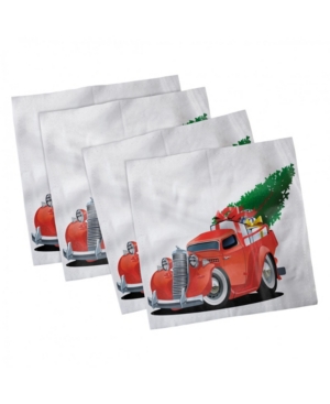 Ambesonne Christmas Set of 4 Napkins 18
