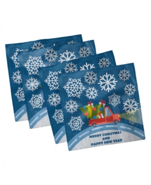 Ambesonne Christmas Set of 4 Napkins 18