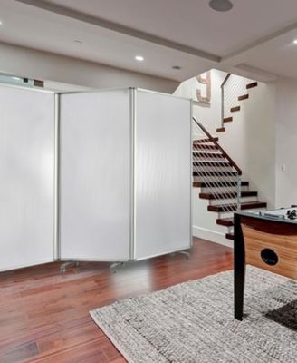 Screen Gems Commercial Residential Double-sided Wheeled 3 Panel Screen